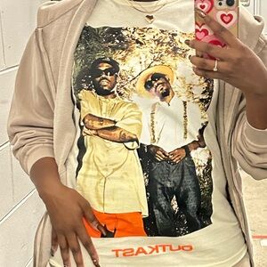 OutKast Rap Dup Graphic Short Sleeve Tee - Cream